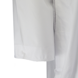 Hijaz White Relax Fit Casual Embroidered Omani Thobe With Zipper and Pockets