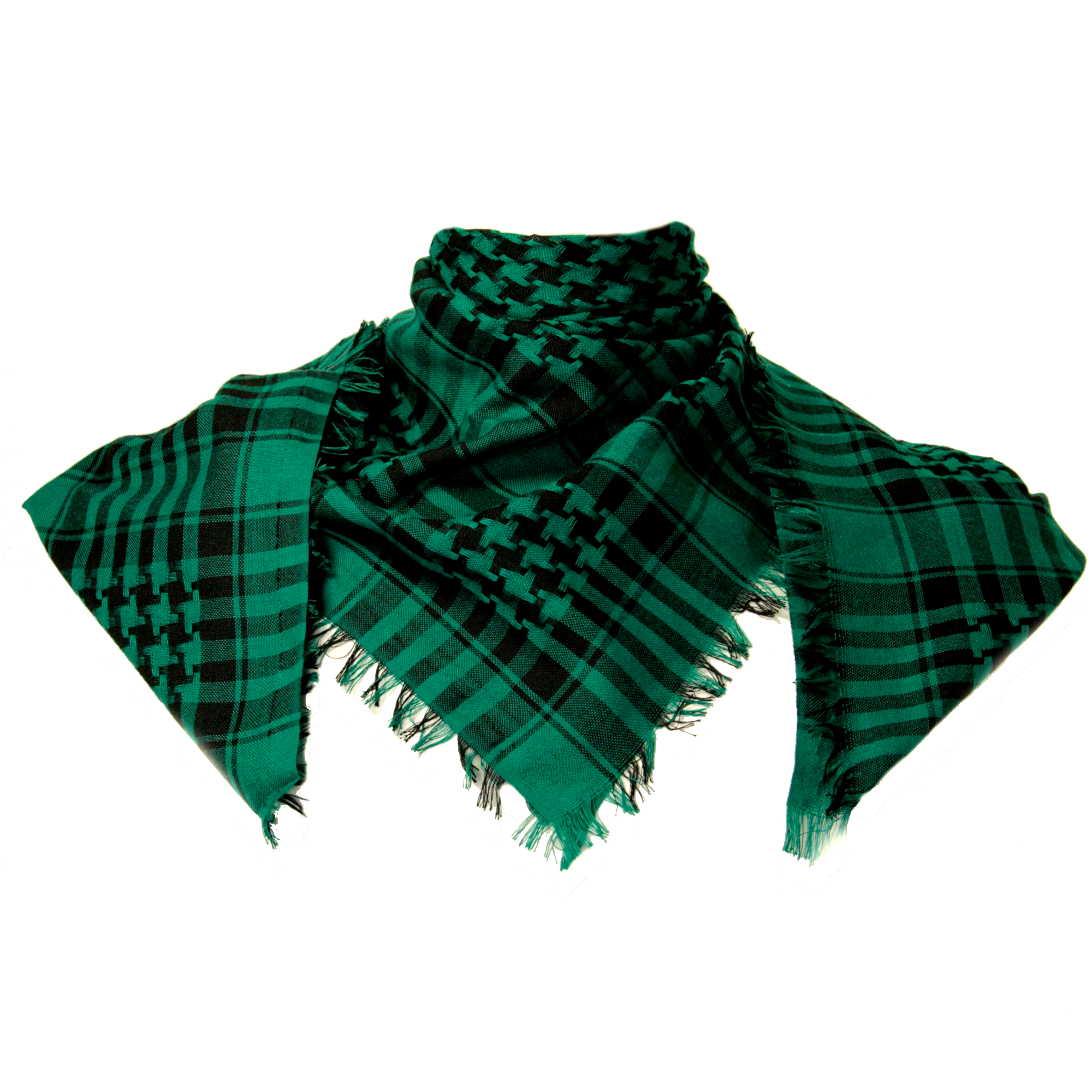 Green and black deals scarf
