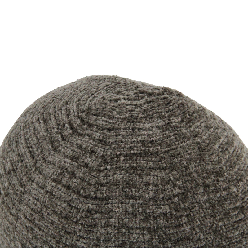 Hijaz Gray Premium Wool Kufi Large Skull Cap Beanie One Size Men's Prayer Chemo Hat