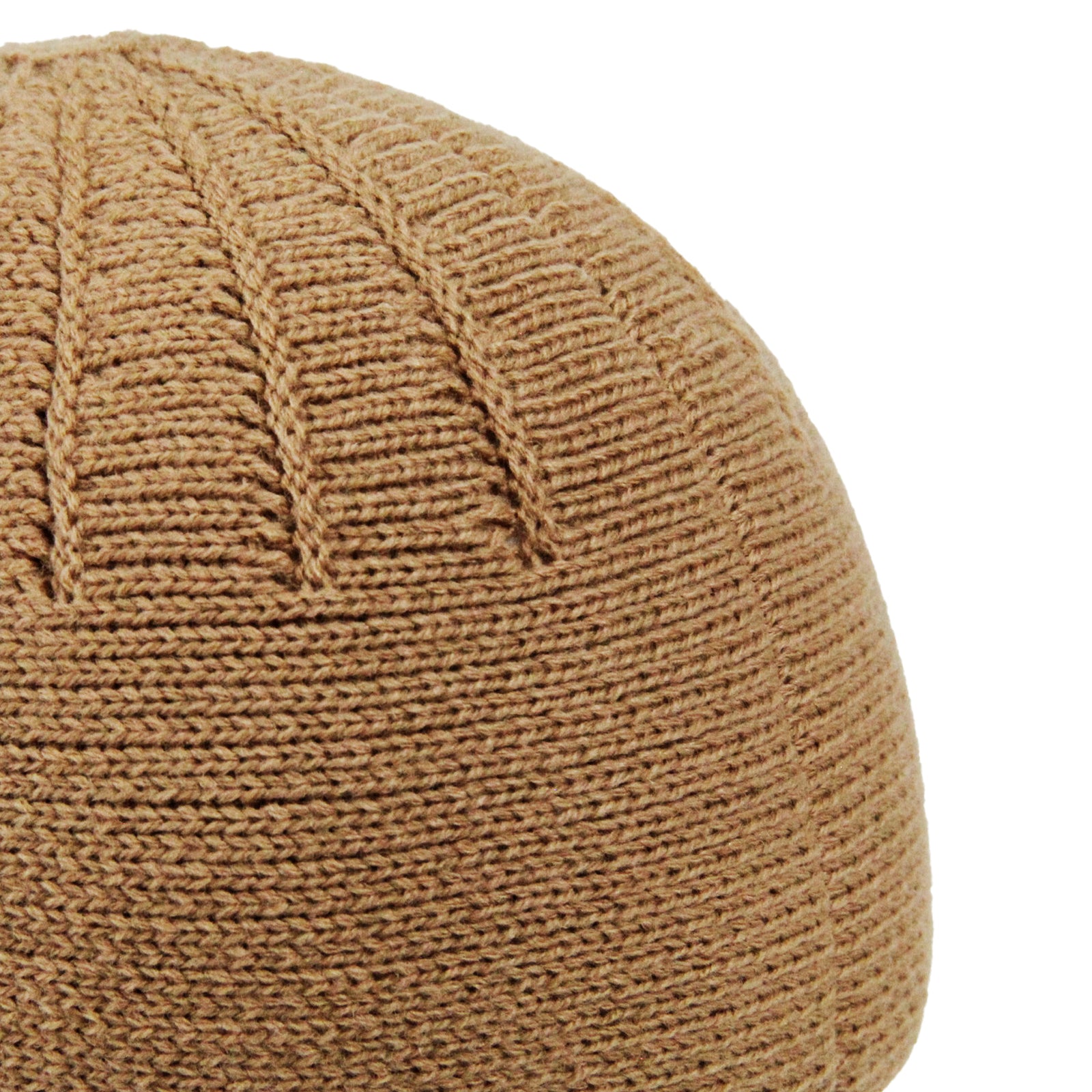 Hijaz Tan Premium Wool Kufi Skull Cap Beanie Men's Prayer Chemo Hat Ri