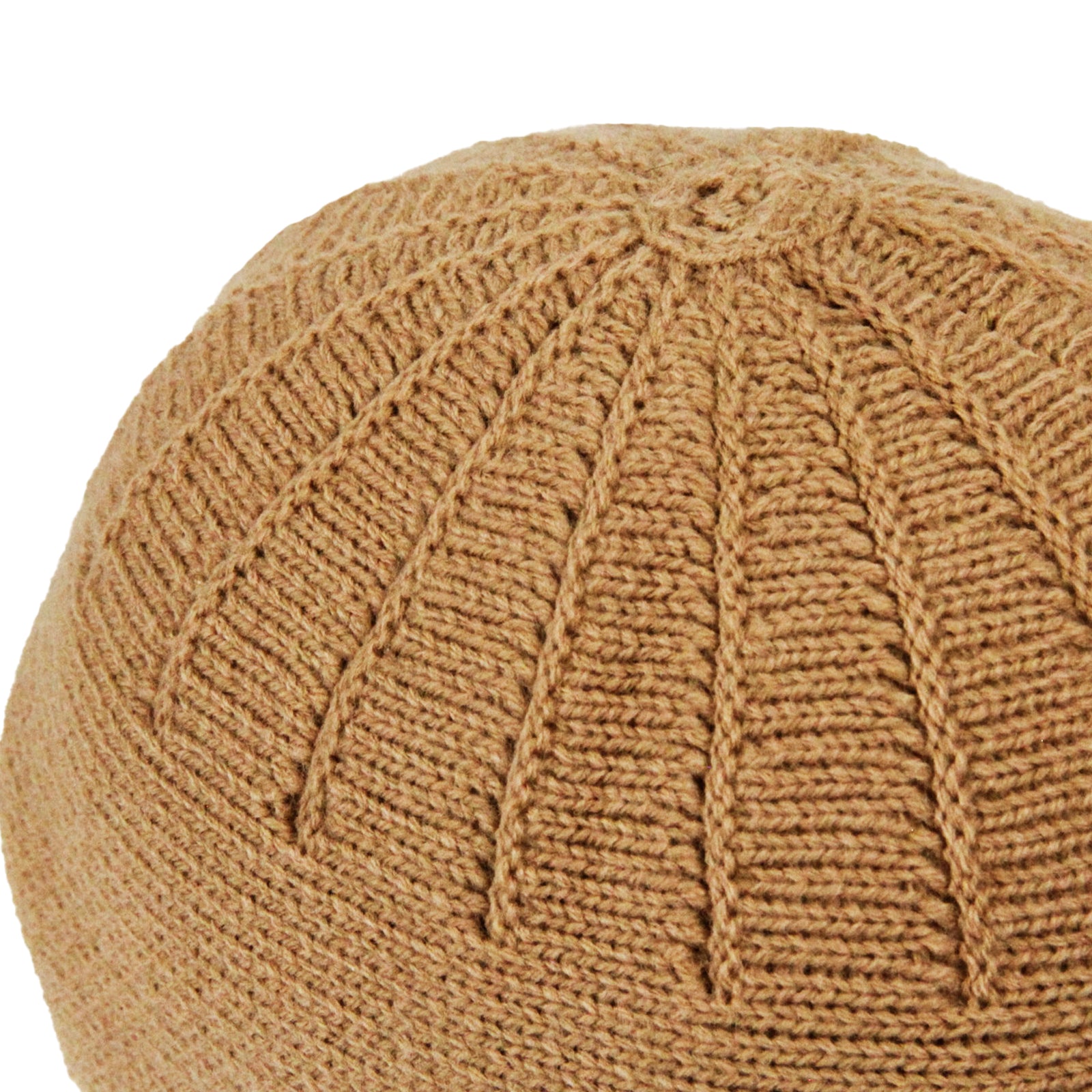 Hijaz Tan Premium Wool Kufi Skull Cap Beanie Men's Prayer Chemo Hat Ri