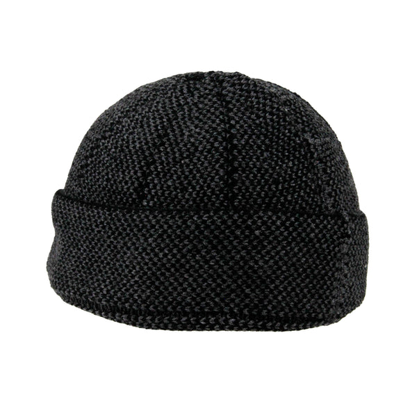 Hijaz Gray Premium Wool Short Beanie Kufi Skull Cap Men's Prayer Chemo Hat