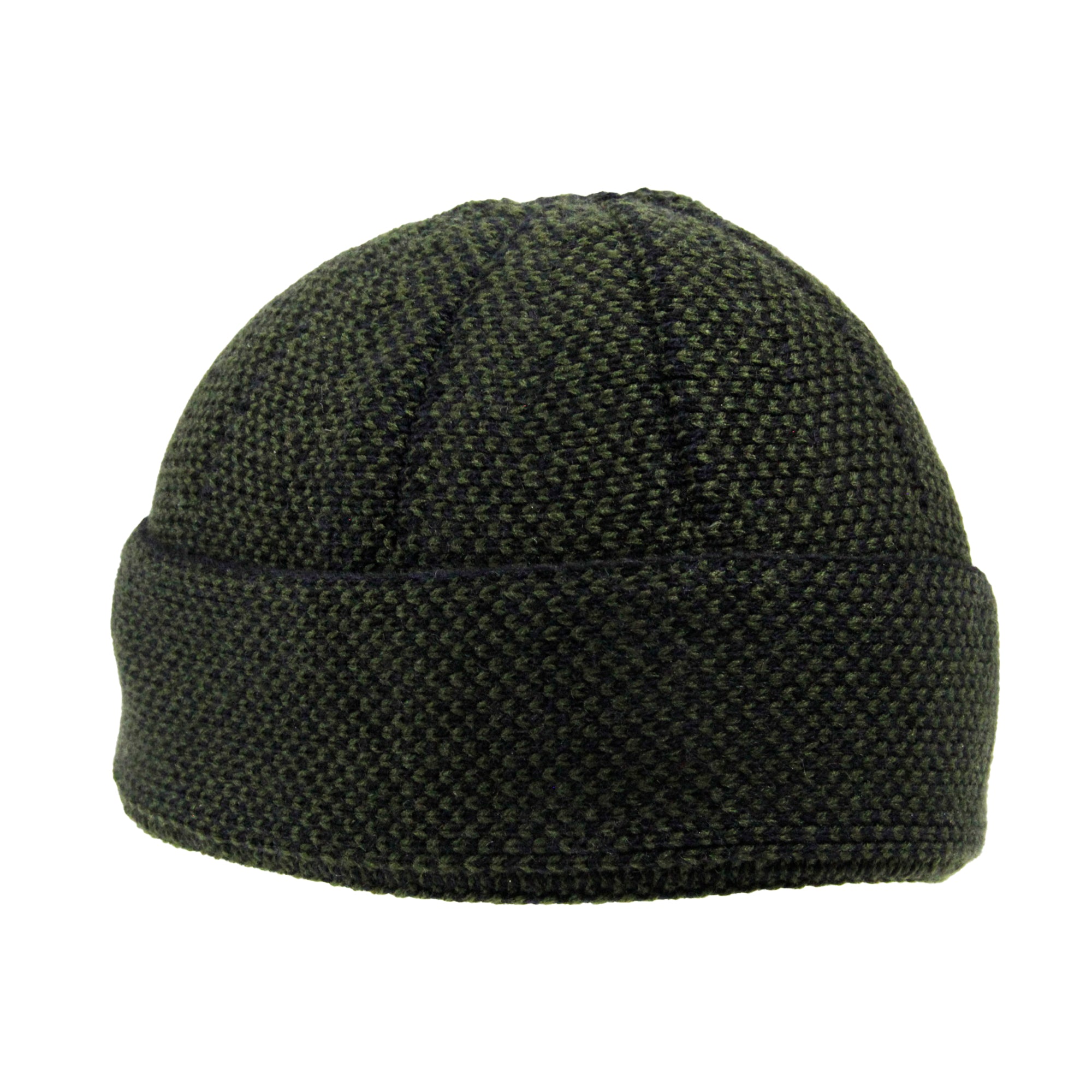 Hijaz Green Premium Wool Short Beanie Kufi Skull Cap Men's Prayer Chem