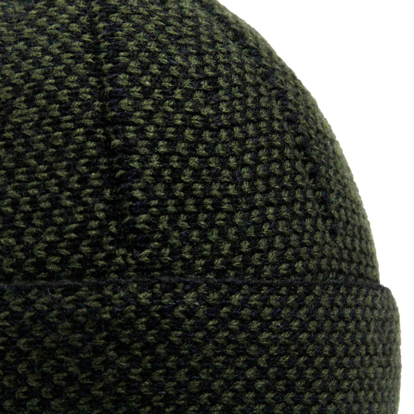 Hijaz Green Premium Wool Short Beanie Kufi Skull Cap Men's Prayer Chemo Hat
