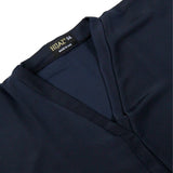 Hijaz Navy Blue Nidha Emirati Open Abaya Cover All Dress with Button Closure