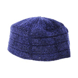 Hijaz Navy Blue Soft Winter Cool Crown Kufi Cap Beanie Large Coofie Hat