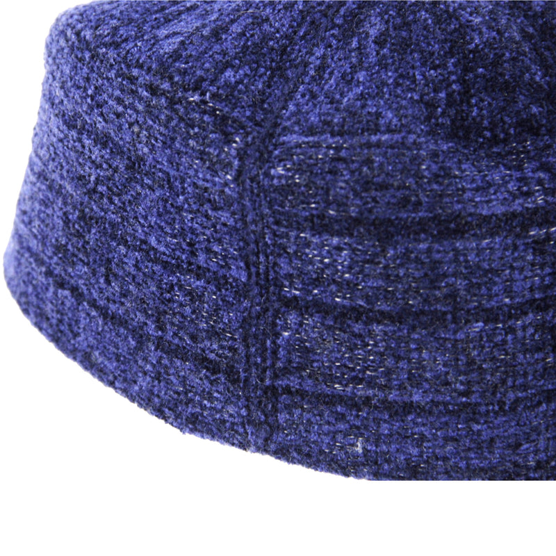 Hijaz Navy Blue Soft Winter Cool Crown Kufi Cap Beanie Large Coofie Hat