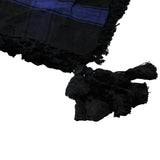 Black and Blue Shemagh Tactical Desert Scarf Keffiyeh with Tassles - Hijaz Cultural Fashion