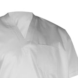 Hijaz White V-Neck Short Sleeve Casual Cotton Men's Thobe Arab Robe Dishdasha - Hijaz Cultural Fashion