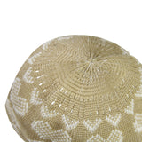 Tan Chevron Pattern Soft Washable Men's Kufi Hat Coofie Beanie - Hijaz Cultural Fashion