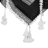 White and Black Small Palm Tree Fashion Shemagh Tactical Desert Scarf Keffiyeh - Hijaz Cultural Fashion